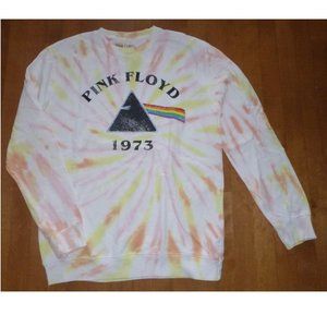 Womens PINK FLOYD Tie Dye Oversized Boyfriend Sweatshirt Size S M L XL 3X NWT